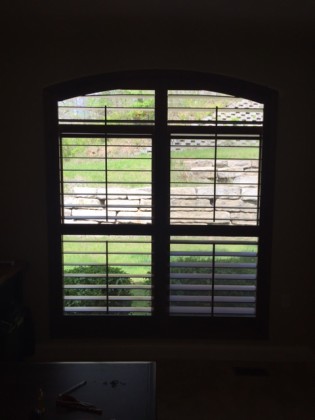 Arch Top Plantation Shutters In Chesterfield