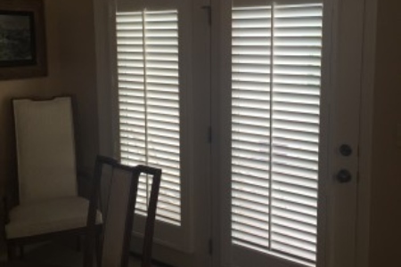 Shutters Over French Doors In Chesterfield