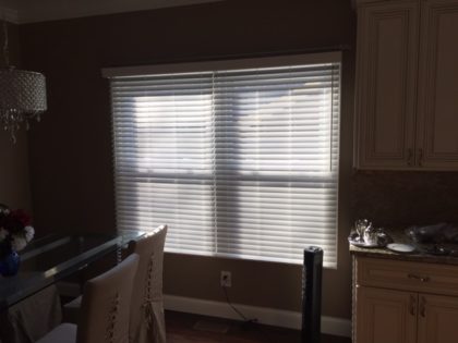 Two Inch Faux Wood Blinds In Chesterfield