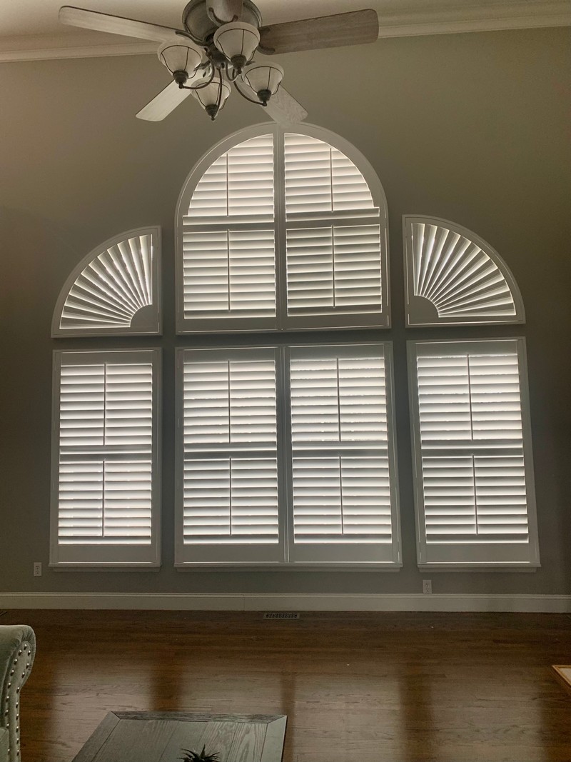 Arch top plantation shutters st paul mo