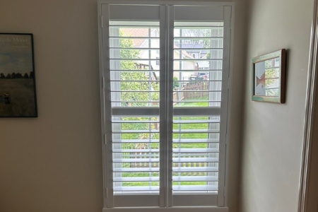 Engaging Plantation Shutters With Decorative Sill Caps On Summerhawk Lane In Fenton, MO