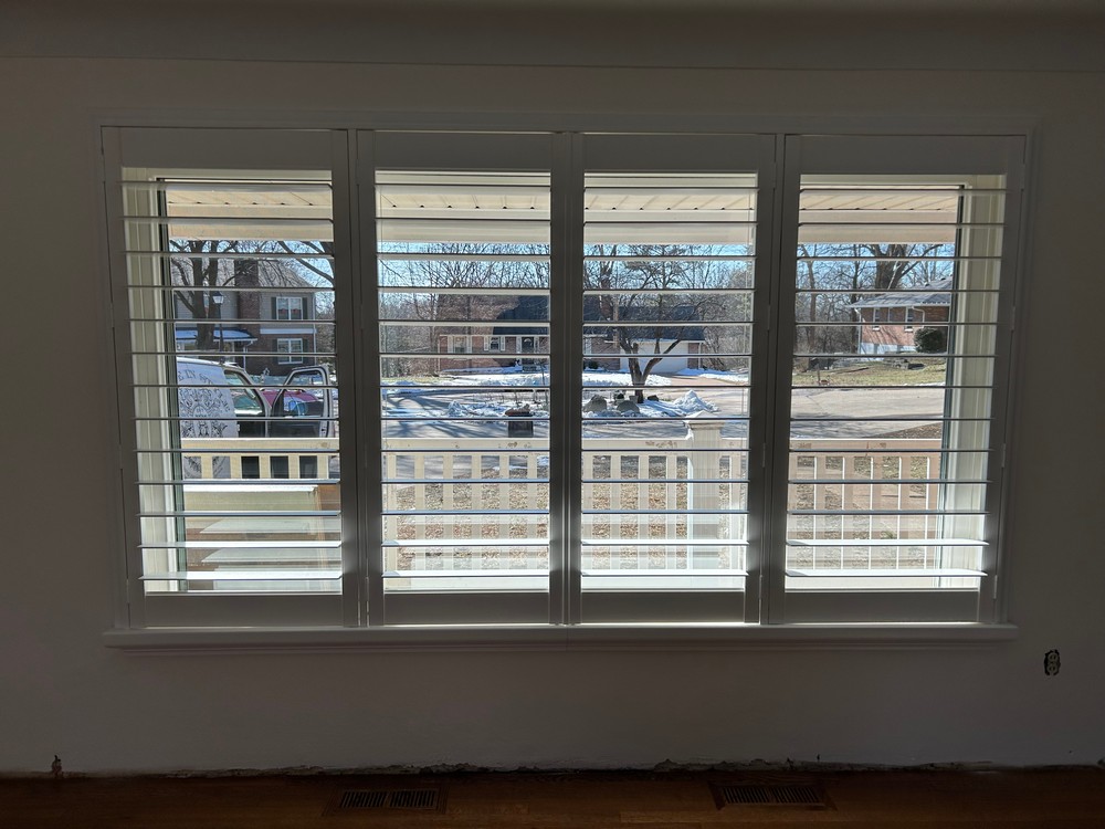 Expertly Crafted Plantation Shutters with Sill Caps on Marbendale Ct in Kirkwood, MO