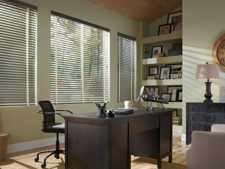 Aluminum blinds natural elements office