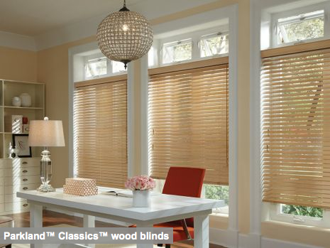 Parkland classics wood blinds office