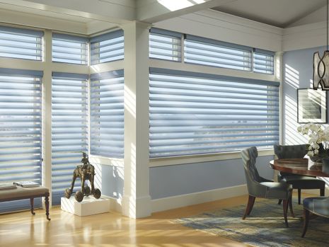 Silhouette window shadings mystere front room