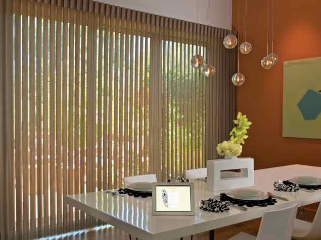 Motorized luminette privacy sheers